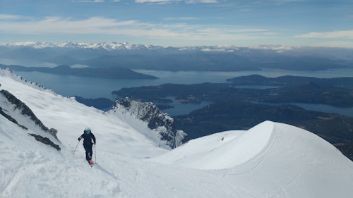 Backcountry skiing day in Bariloche (Patagonia Norte)