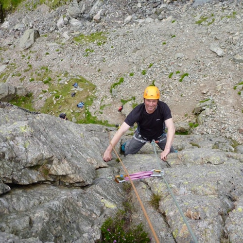 Multi-adventure day for families in the Lake District: Underground via ferrata, rock climbing and abseiling
