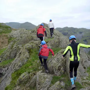 Multi-adventure day for families in the Lake District: Gorge walking, canoeing and rock climbing