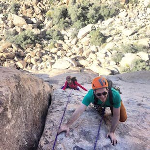 Rock Climbing Top Rope Setup Clinic in Joshua Tree National Park