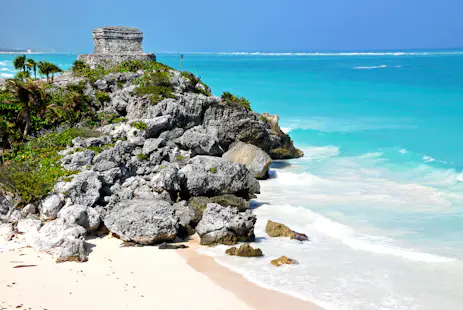 Day hike to the Tulum Ruins, snorkeling and swimming in the Cenote Caracol