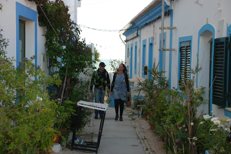 Charming blue houses in the West Algarve