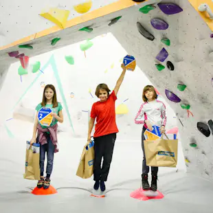 Indoor rock climbing lessons for kids at BLOKX Climbing Gym, Bucharest