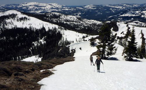Backcountry skiing day on Castle Peak, Lake Tahoe (Intermediate level)
