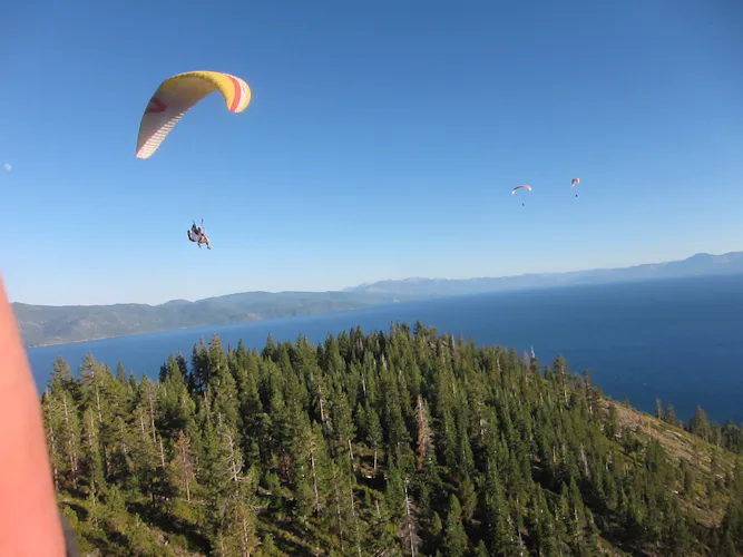 Paragliding at Lake Tahoe