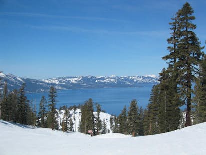 Backcountry skiing day in Lake Tahoe: Granite Chief, Needle and Lyon peaks