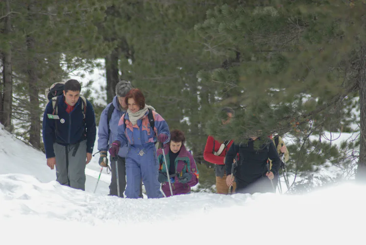 Snowshoeing in the Mercantour National Park