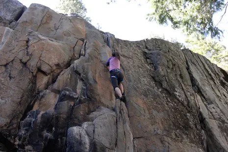 Multi-pitch rock climbing course on Donner Summit, Lake Tahoe