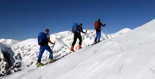 Ski touring day on Pic del Forn (2,702m) in Andorra