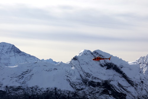 Heli paragliding flights above Verbier, Swiss Alps