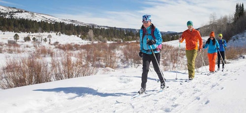 Cross-country skiing day in the Uinta Mountains, close to Park City