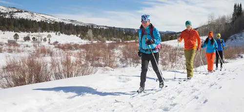 Cross-country skiing day in the Uinta Mountains, close to Park City