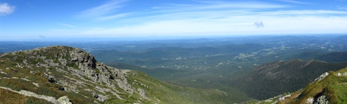 Day hike to the top of Mt. Mansfield via the Sunset Ridge Trail, near Stowe