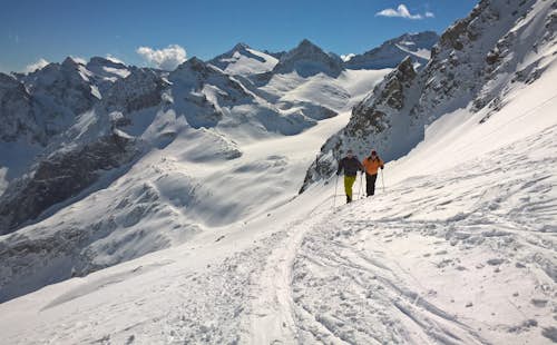 1+ day Ski touring on Pisgana and Pisganino glaciers (Mount Adamello)