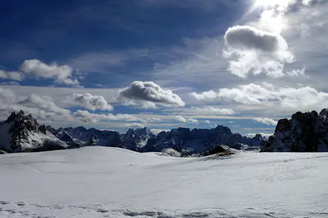 1-day Ski mountaineering on Val Popena Alta, near Cortina