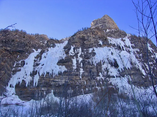 Aosta valley ice climbing