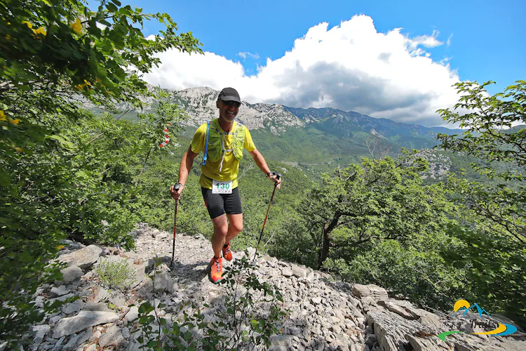 Trail running in the Paklenica National Park, Croatia