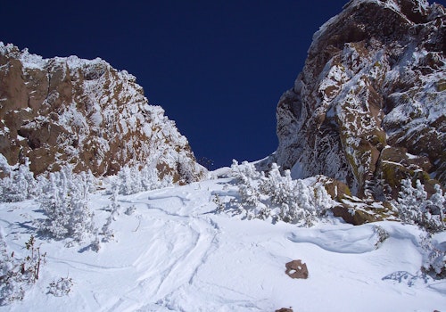 Backcountry skiing day in the Eastern Sierra, California