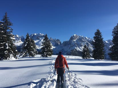 Snowshoeing day in the Brenta Dolomites- Adamello Brenta Nature Park