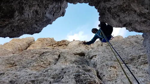 1-day Spigolo Giallo, Tre Cime di Lavaredo multi-pitch climb