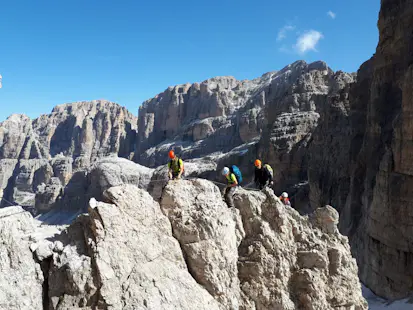 1-day Via ferrata delle Bocchette, Madonna di Campiglio (Brenta Dolomites)