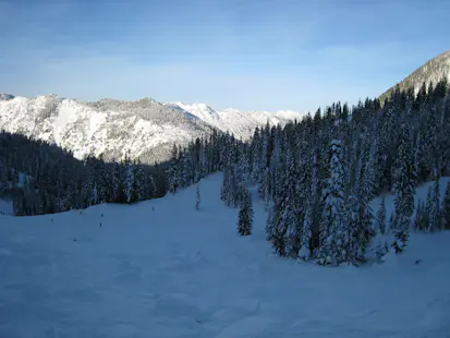 Backcountry Skiing Day in Stevens Pass, near Seattle