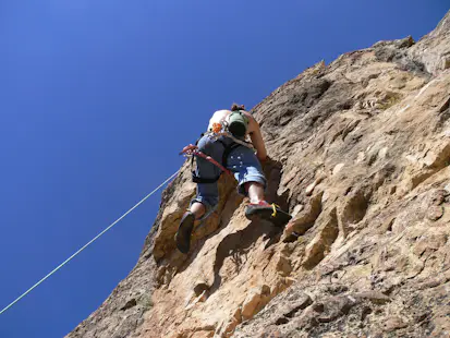 Rock climbing day at La Bonati, near Lima
