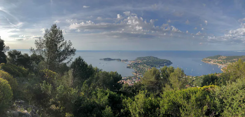 Hiking from Peille to Baudon Peak., near Nice and Monaco