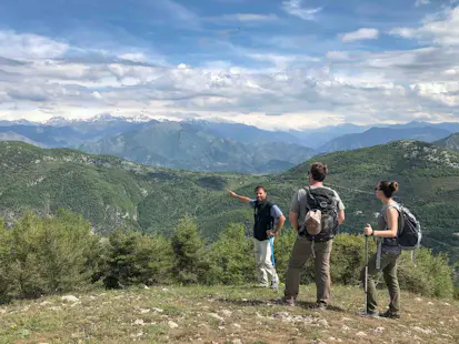 Hiking to Baudon Peak from Peille, near Nice and Monaco