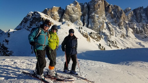 5-day Dolomites ski touring traverse