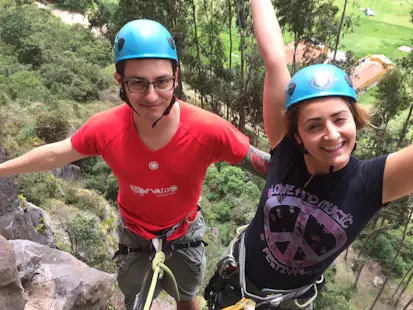 Multi-Sport Day in Suesca: Caving, Rock Climbing and Rappelling