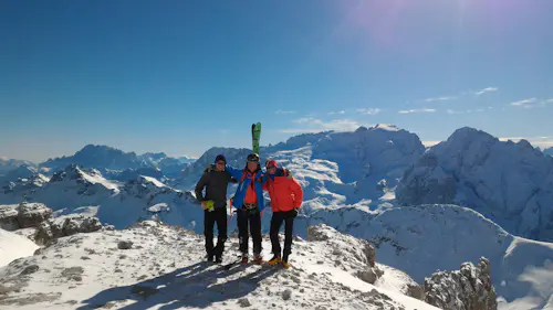 Freeriding/Steep Skiing and Couloirs for experts in the Sella Group (Dolomites)
