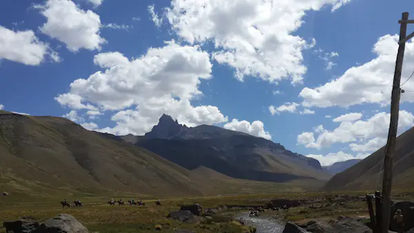 The Andes, Malargue (Mendoza), 7 days Horseback riding round trip