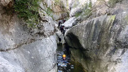 Día de barranquismo en el Cañón de Hoz Somera, Cuenca