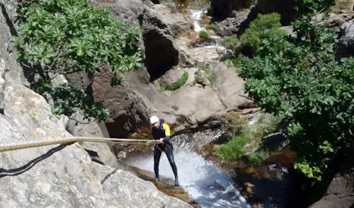 Día de barranquismo en Somosierra, cerca de Madrid