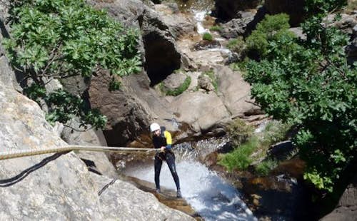 Canyoning day in Somosierra, close to Madrid