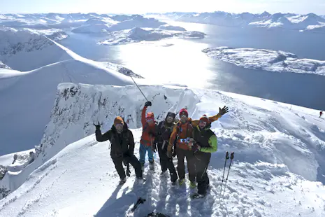 Ski touring in the Arctic, 1-week Skiing from a lodge in Uløya, Lyngen Fjord (Self-guided)