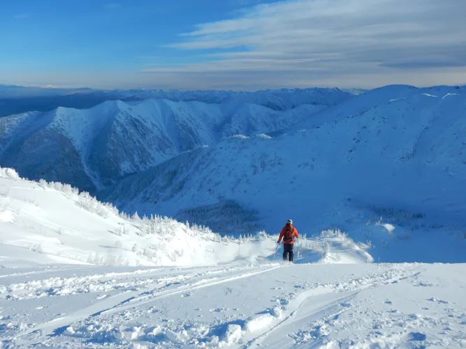 8-day ski touring trip in Mamay Valley, Siberia, near Lake Baikal 5