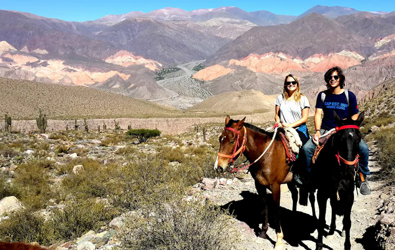 horseback riding Garganta del Diablo, Tilcara, Jujuy views