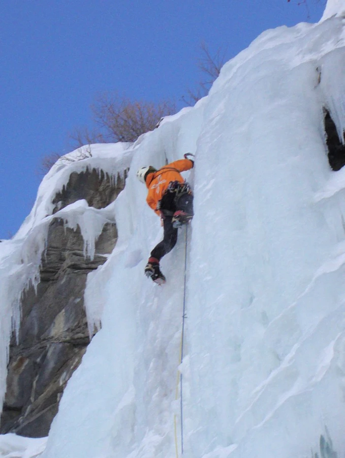 Alagna ice climbing