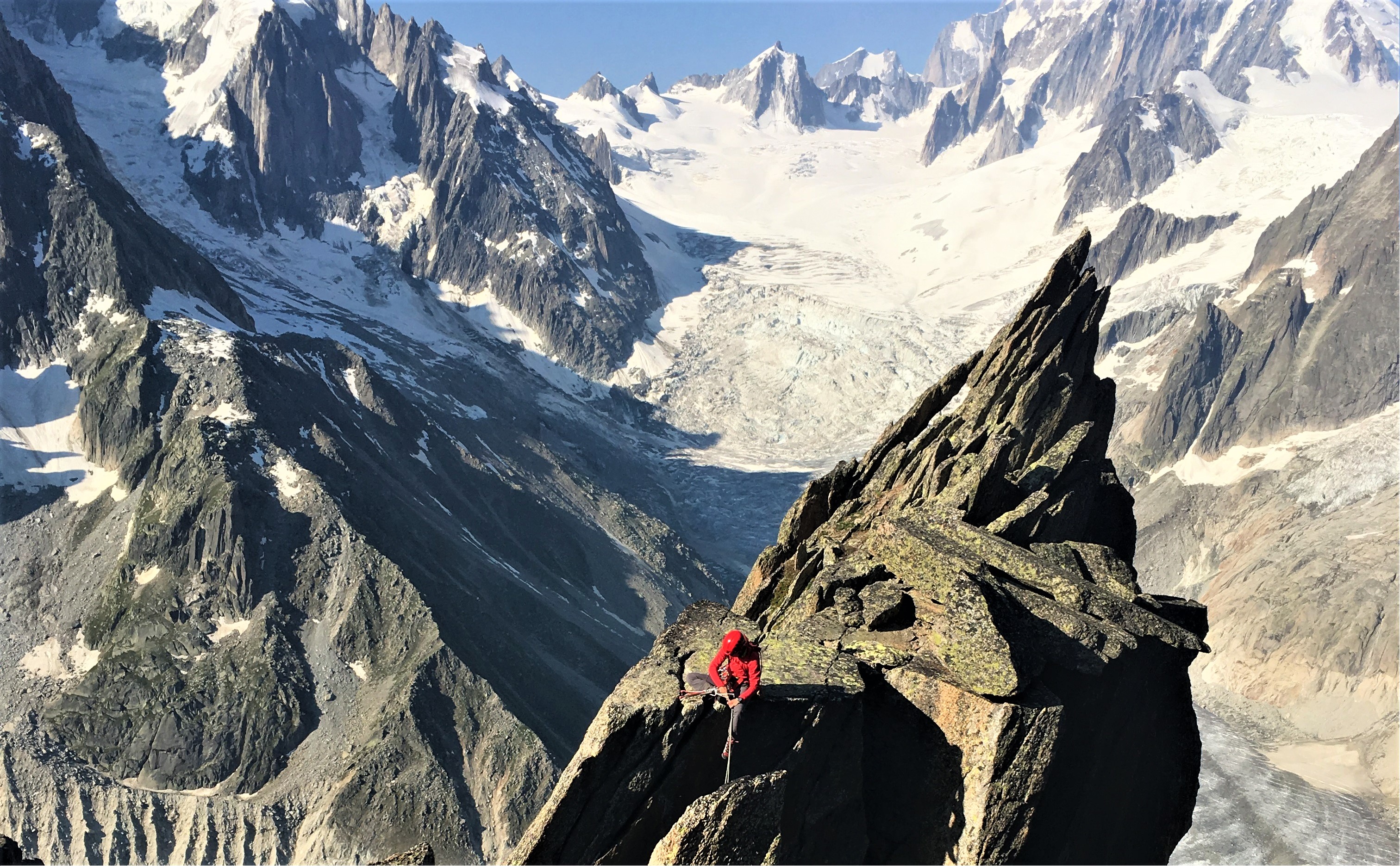 Aiguille du Moine guided climbing by South Ridge | France
