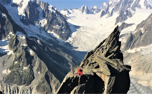 Aiguille du Moine guided climbing by South Ridge