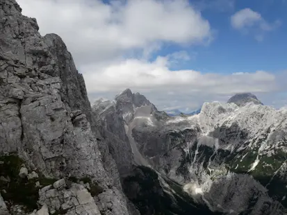 Via Ferrata d'une journée pour l'escalade de Mala Mojstrovka dans les Alpes slovènes