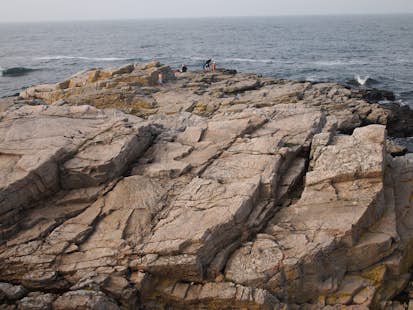 Rock climbing safety classes on Bornholm Island