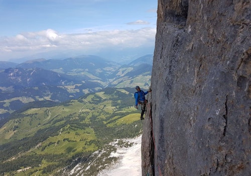 Italy, Dolomites guided multi-pitch climbing