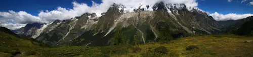 Courmayeur, Alpes italiennes, cours d'initiation à l'escalade de roche