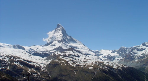 Hike to the Matterhorn hut in Zermatt, Switzerland