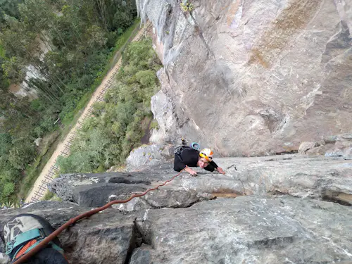 Ascenso en roca de 2 días en Suesca, Colombia