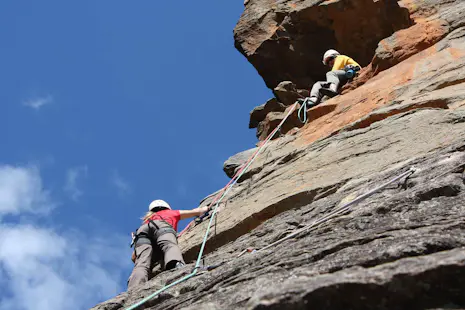 Santa Clara rock climbing course for beginners, Pichincha