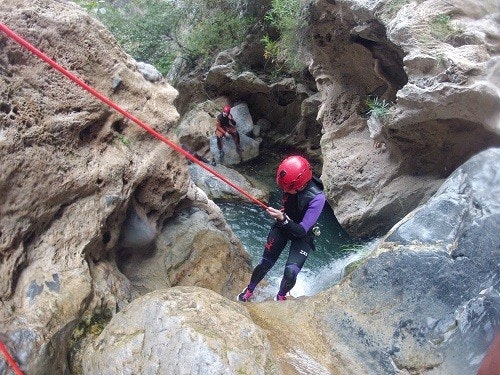 Canyoning day in Paterna del Río, Andalusia